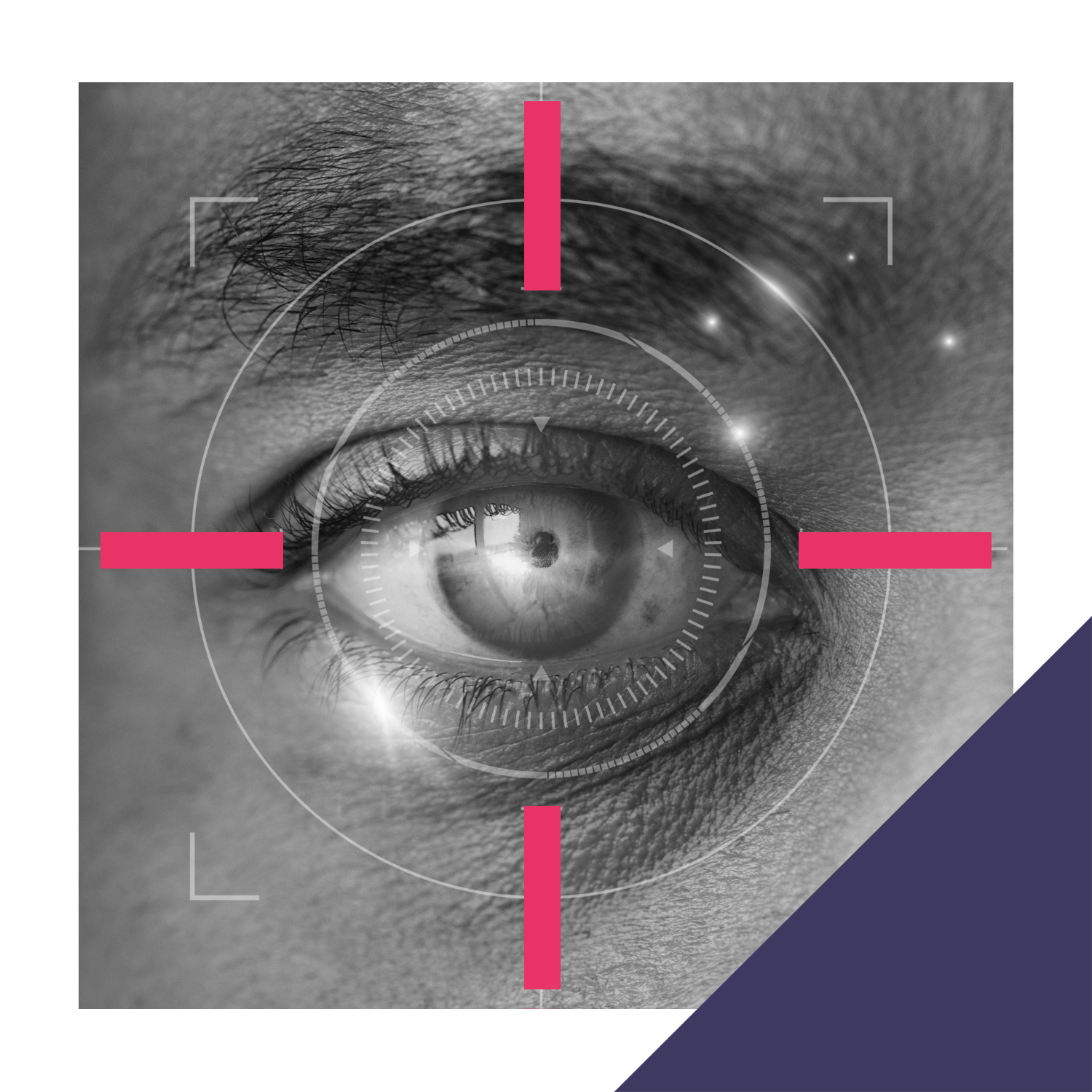 Vision IA oeil avec cible